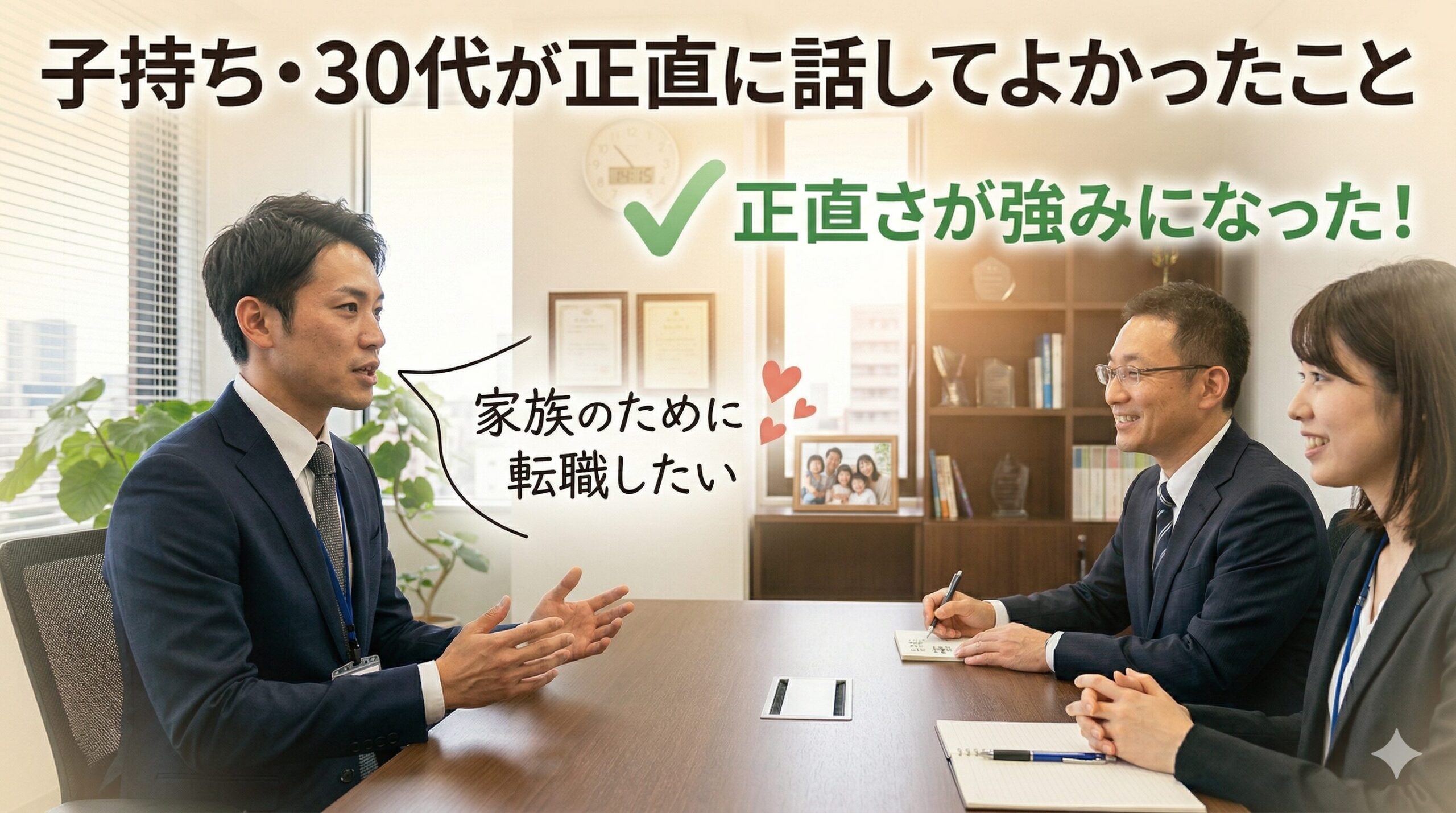 正直な志望動機が通じた瞬間