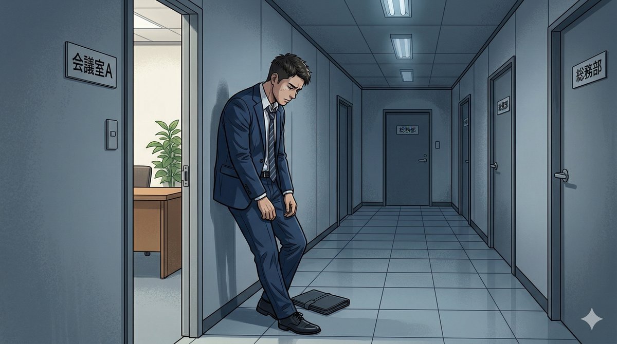 3社落ちたときの面接室のイメージ