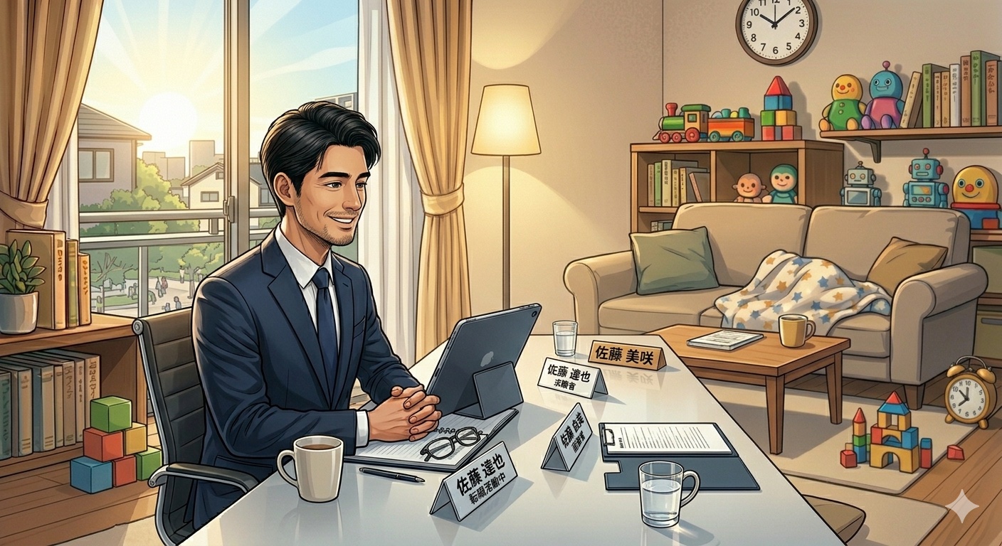 転職タイミングで悩むパパ