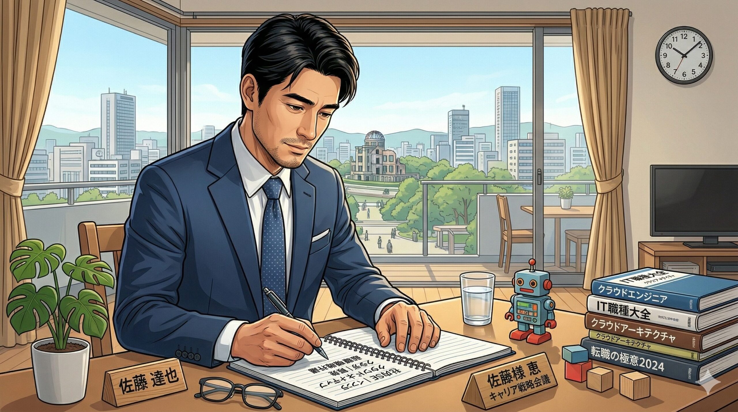 IT職種を書き出して考えるシーン