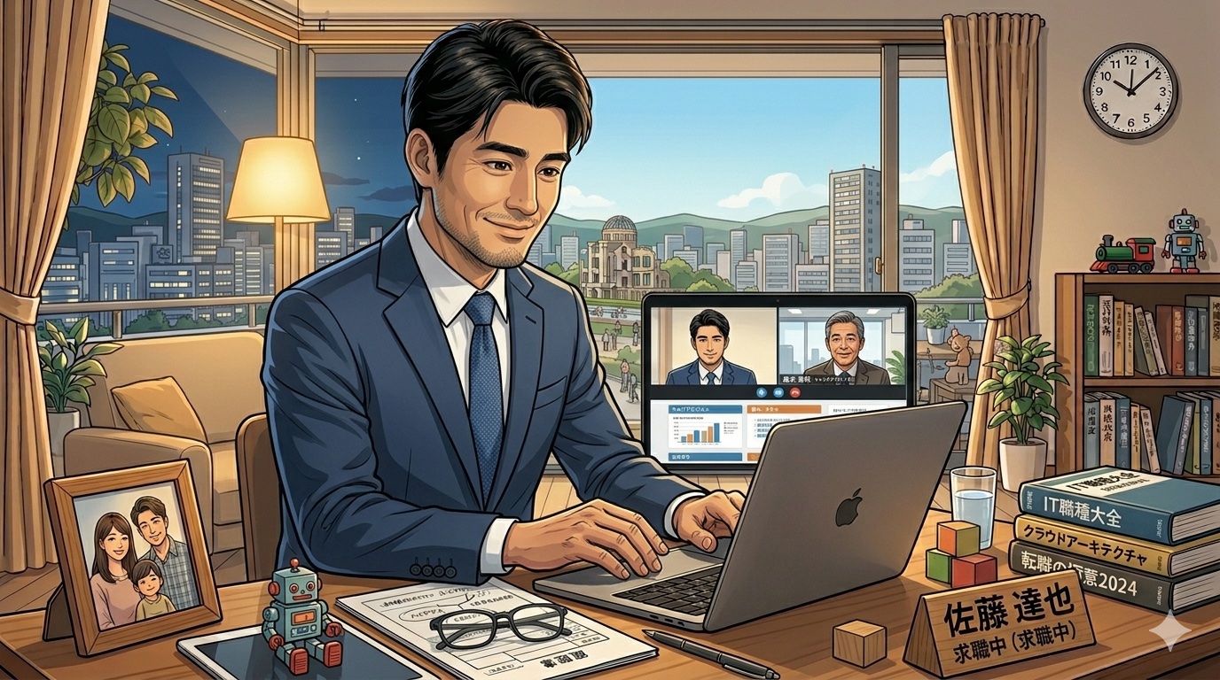 IT職場で自信を持って働く男性