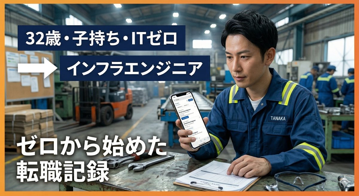 転職前の工場勤務シーン