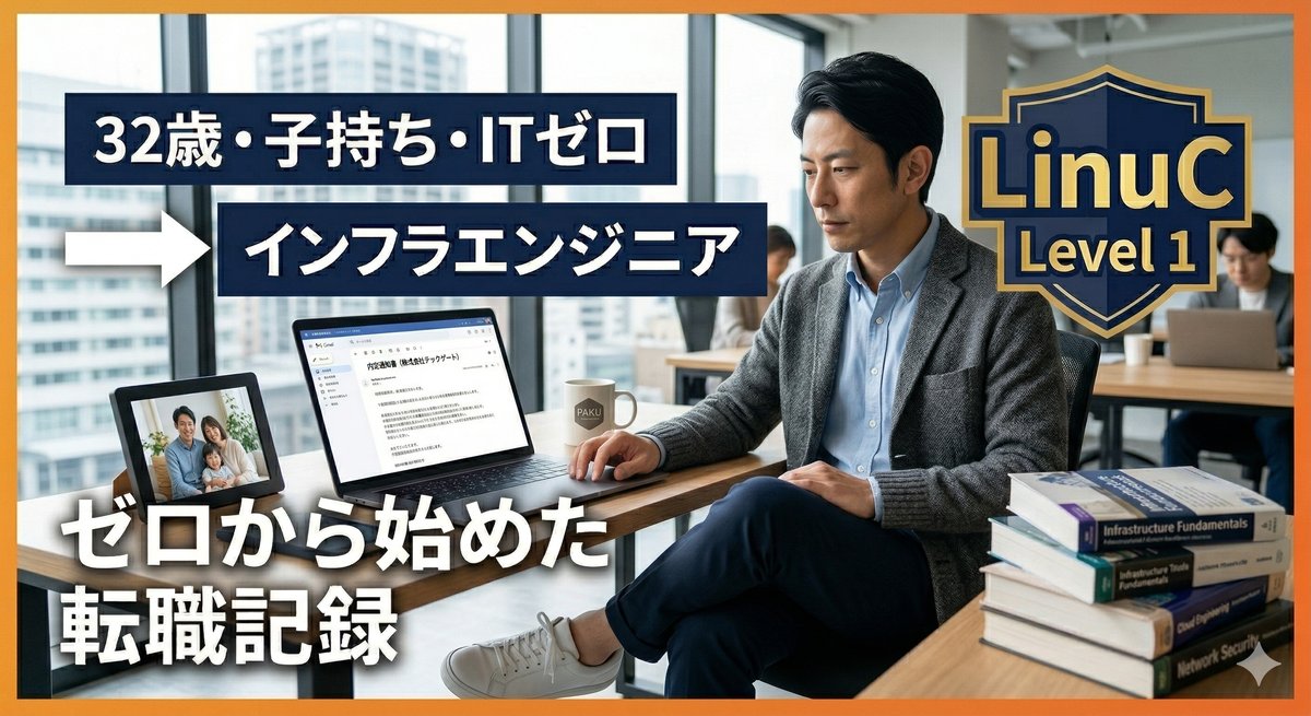 転職後インフラエンジニアとして働くシーン