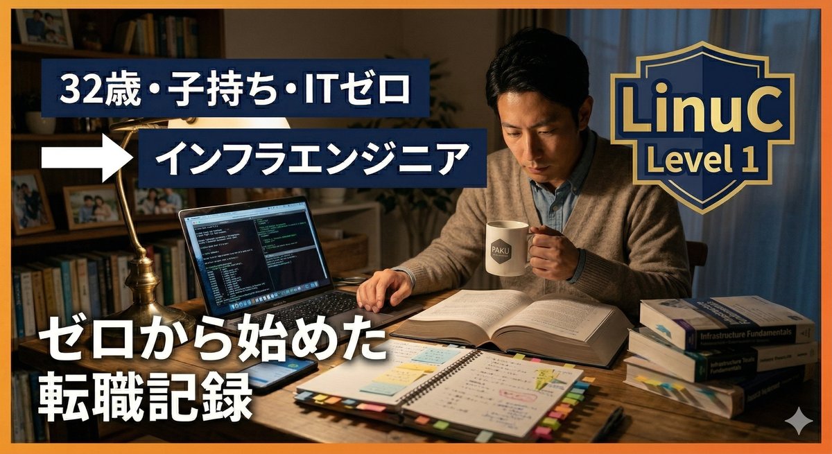LinuC勉強シーン