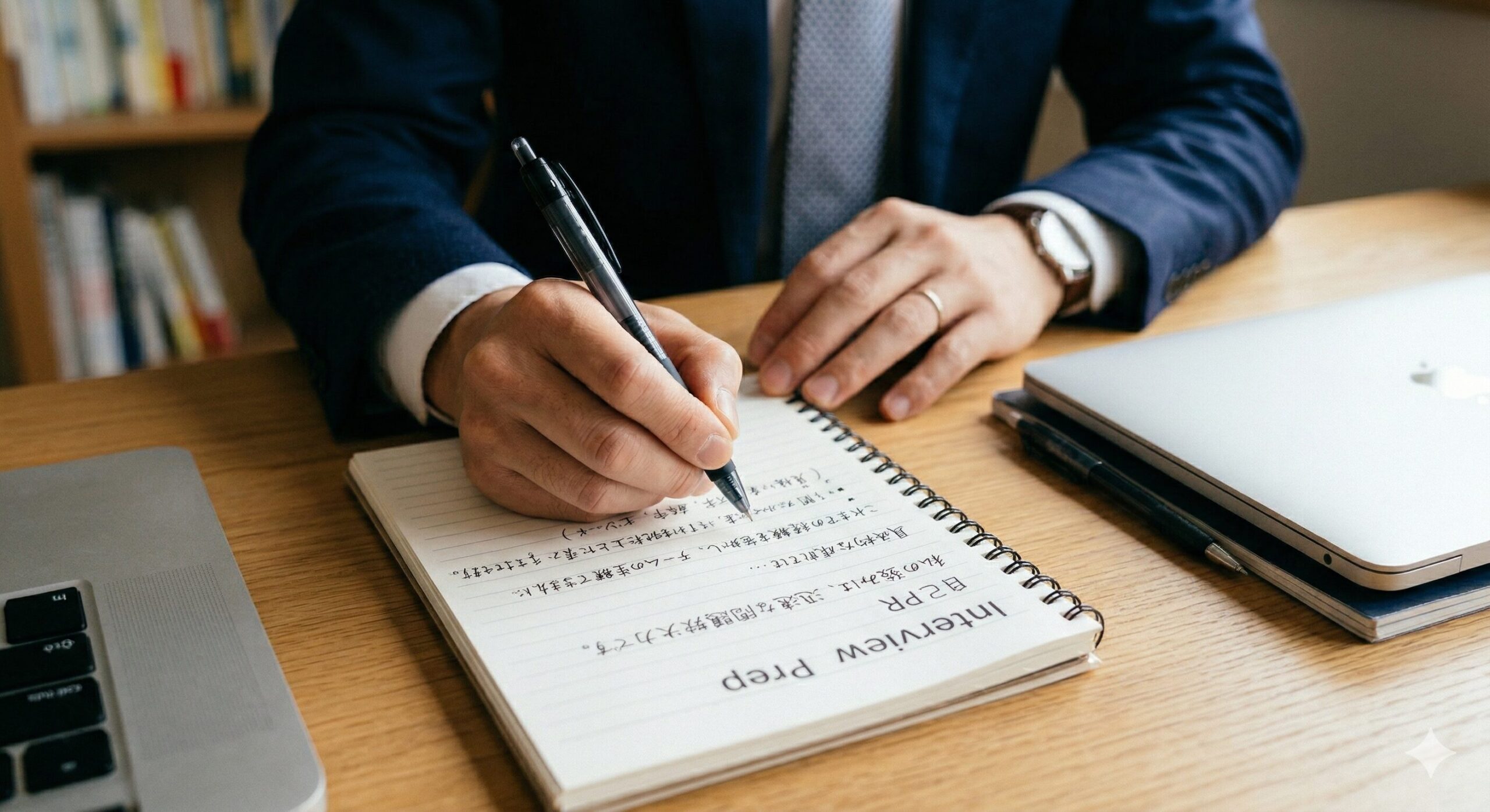 面接準備のメモイメージ