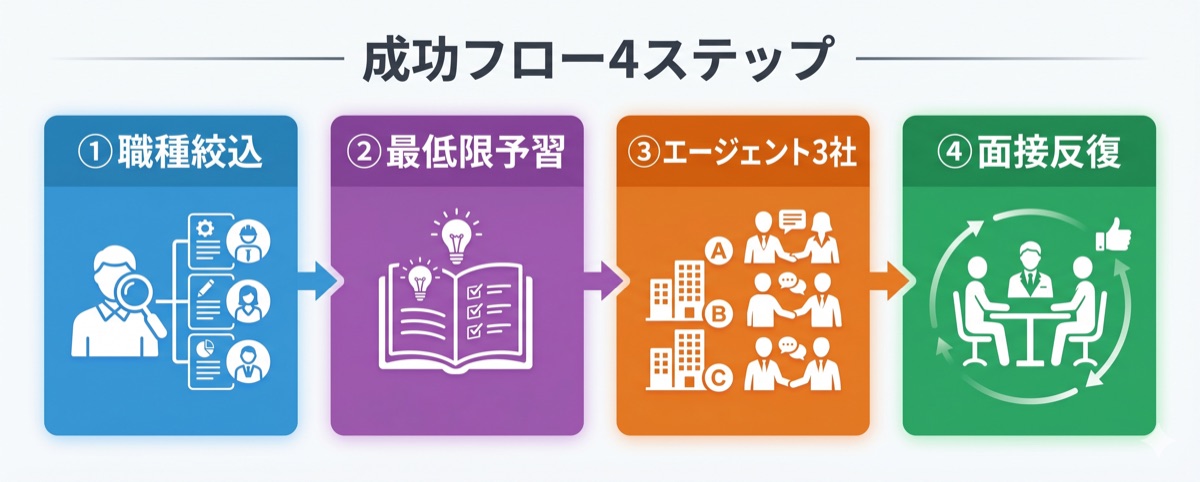 30代未経験IT転職成功の4ステップ