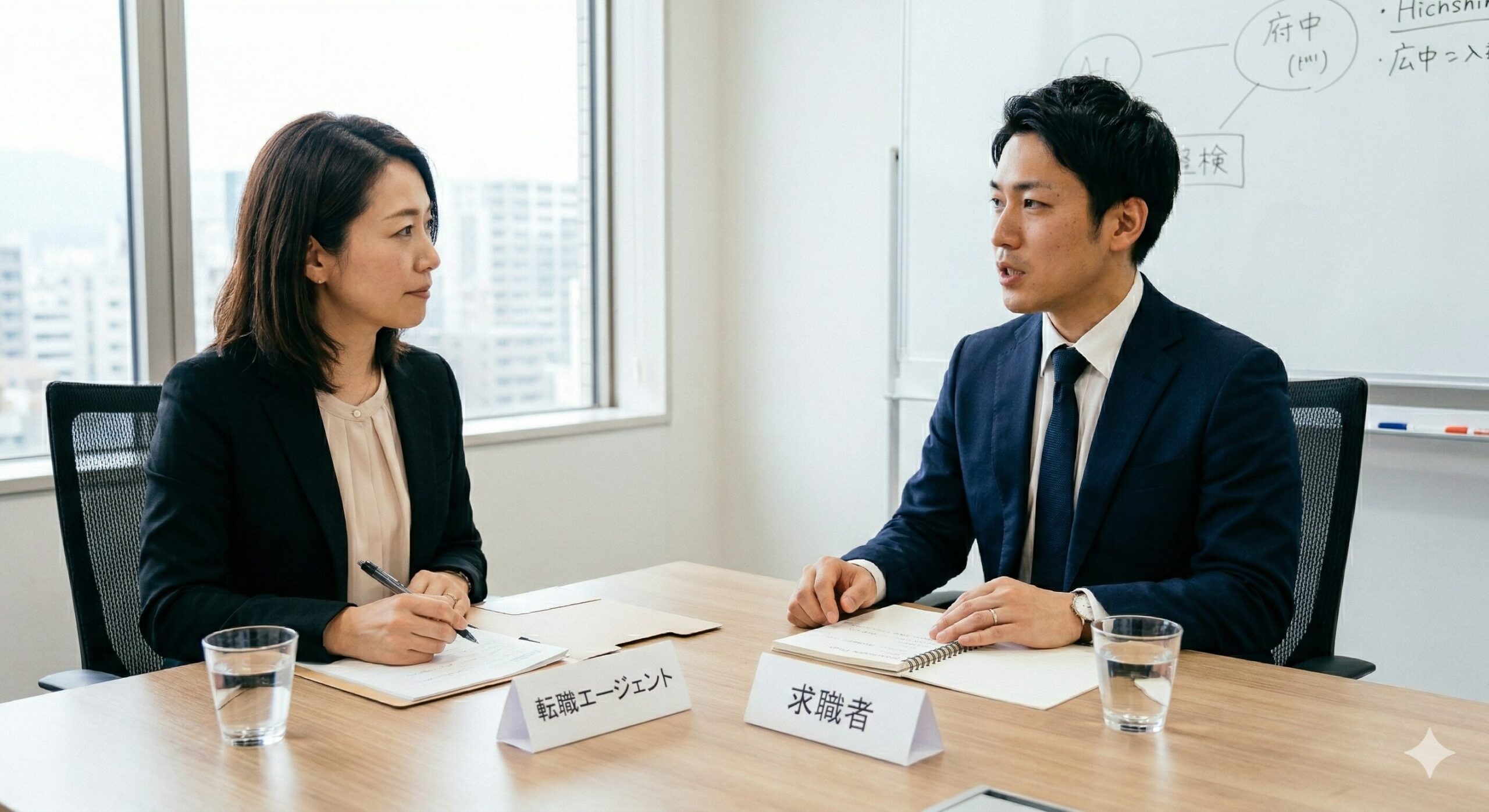 転職エージェントとの面接対策イメージ