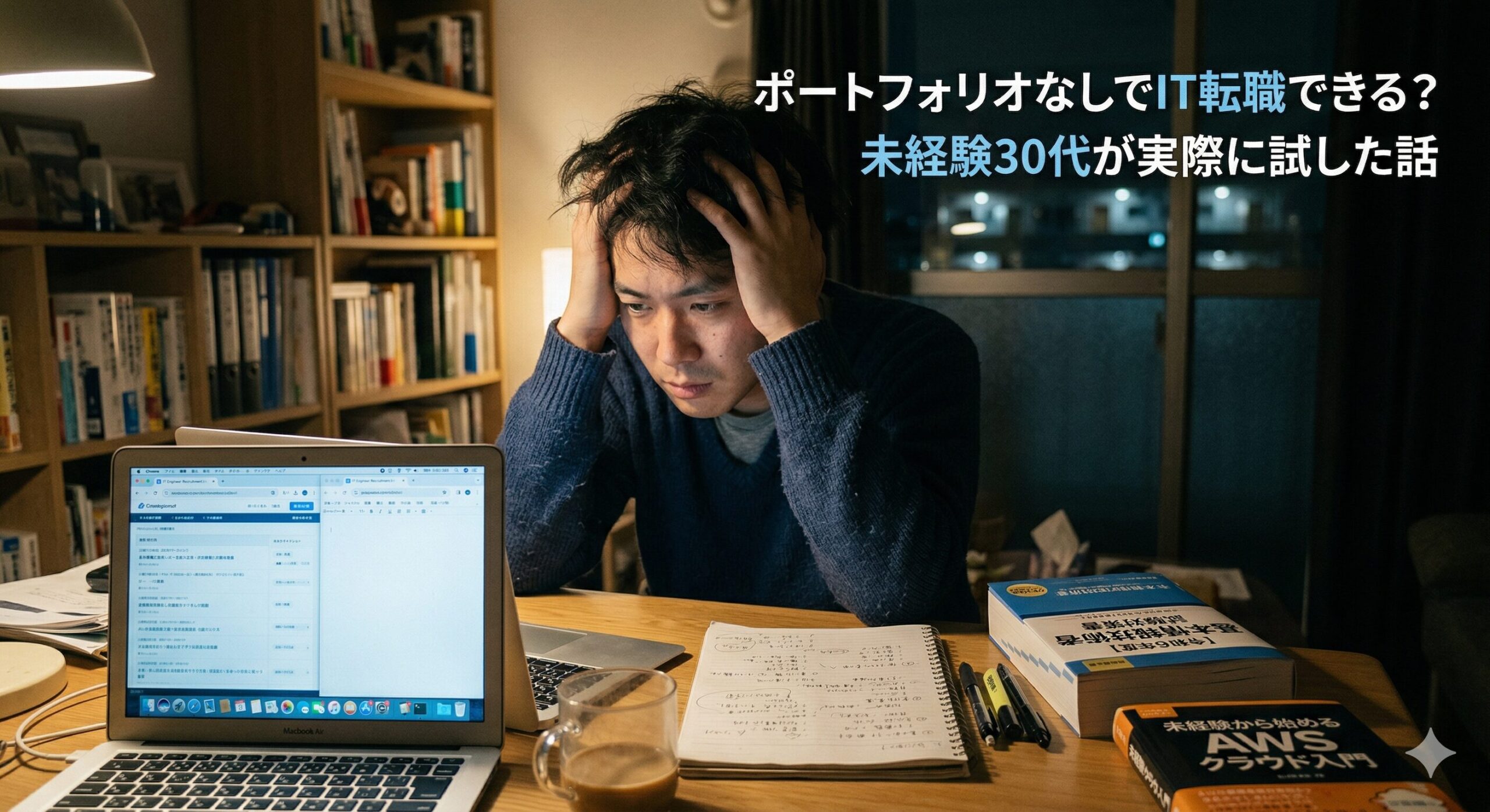 ポートフォリオなしでIT転職できる？未経験30代が実際に試した話